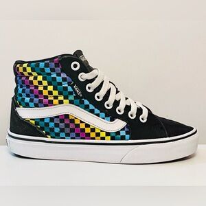 Vans Filmore Rainbow Checkerboard Womens 6